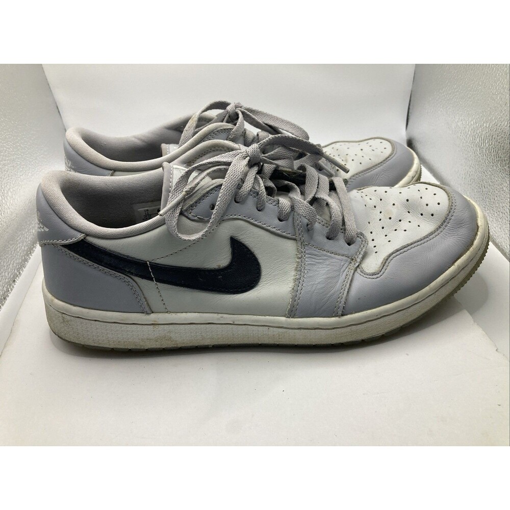 Nike Air Jordan 1 Low G Golf Shoes Wolf Grey Size 11 Men's Leather Uppers